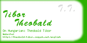 tibor theobald business card